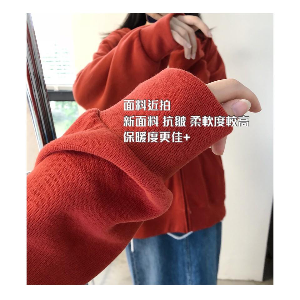 奈看實拍/顯白~連帽純棉寬鬆版外套 糖果色 素版百搭-細節圖7