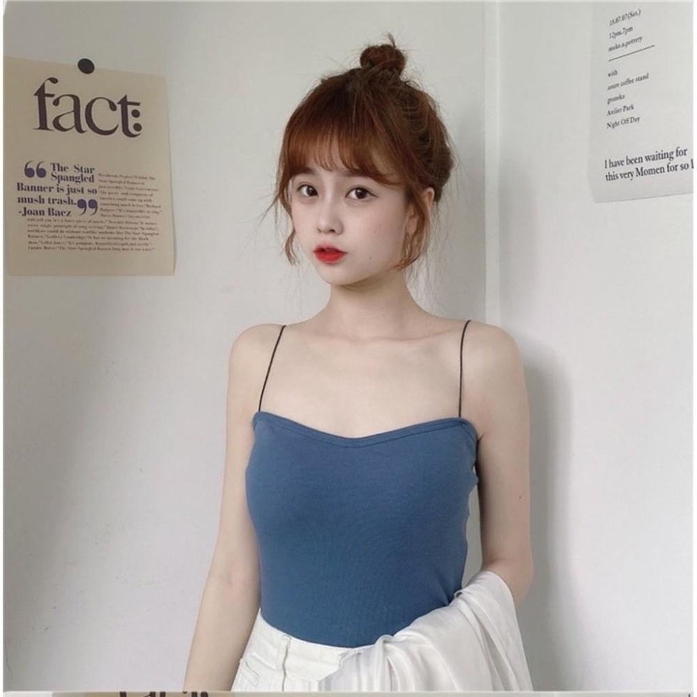 奈看新品/現貨 ~質感太好啦 ~小V領細膩螺紋棉背心 性感細肩帶美背款 單穿和內搭都好看-細節圖3