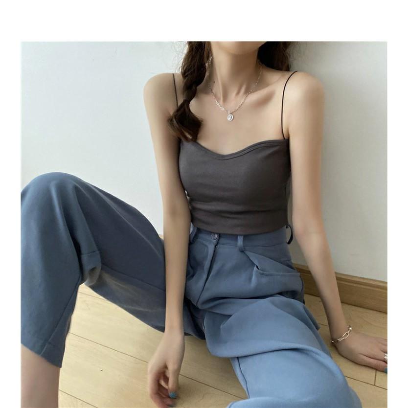 奈看新品/現貨 ~質感太好啦 ~小V領細膩螺紋棉背心 性感細肩帶美背款 單穿和內搭都好看-細節圖7