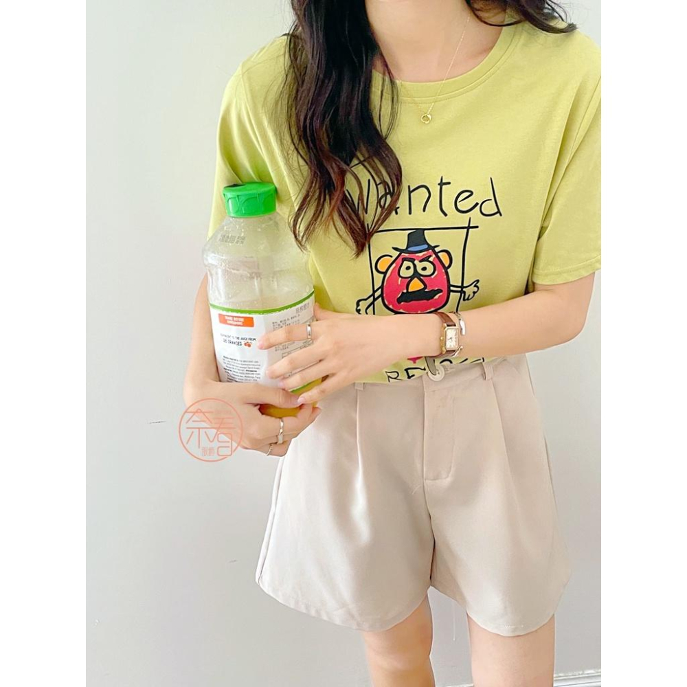 奈看服飾/可愛精 韓風同步叛逆土豆先生卡通T 減齡可愛T恤 短袖/上衣-細節圖2