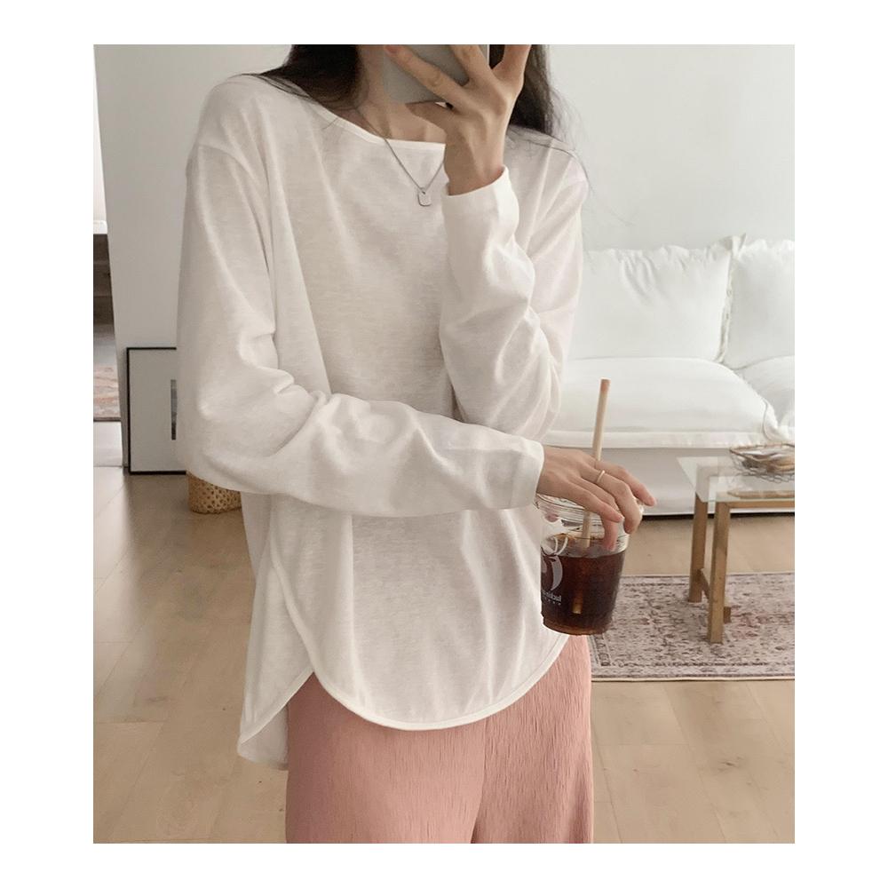 奈看服飾/新品 超適合夏天清爽薄料竹節棉T恤 多色短袖/長袖 短袖t恤 上衣-細節圖2