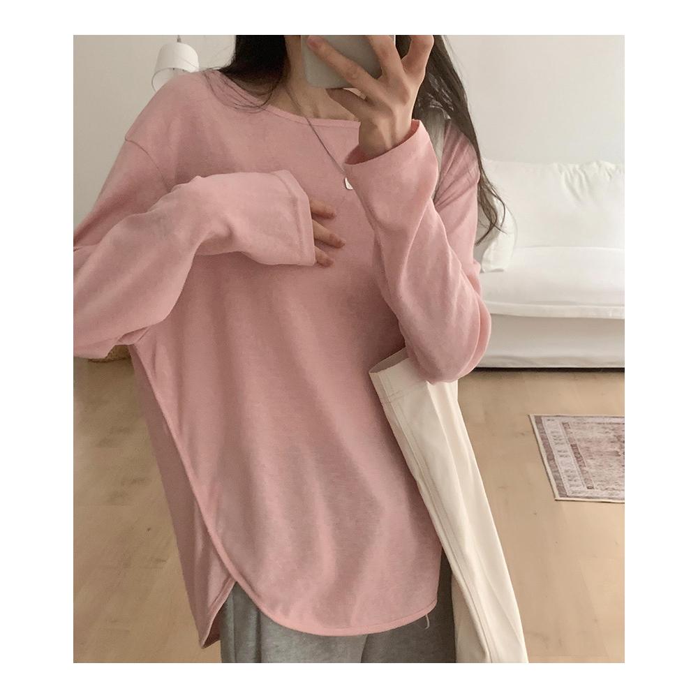 奈看服飾/新品 超適合夏天清爽薄料竹節棉T恤 多色短袖/長袖 短袖t恤 上衣-細節圖6