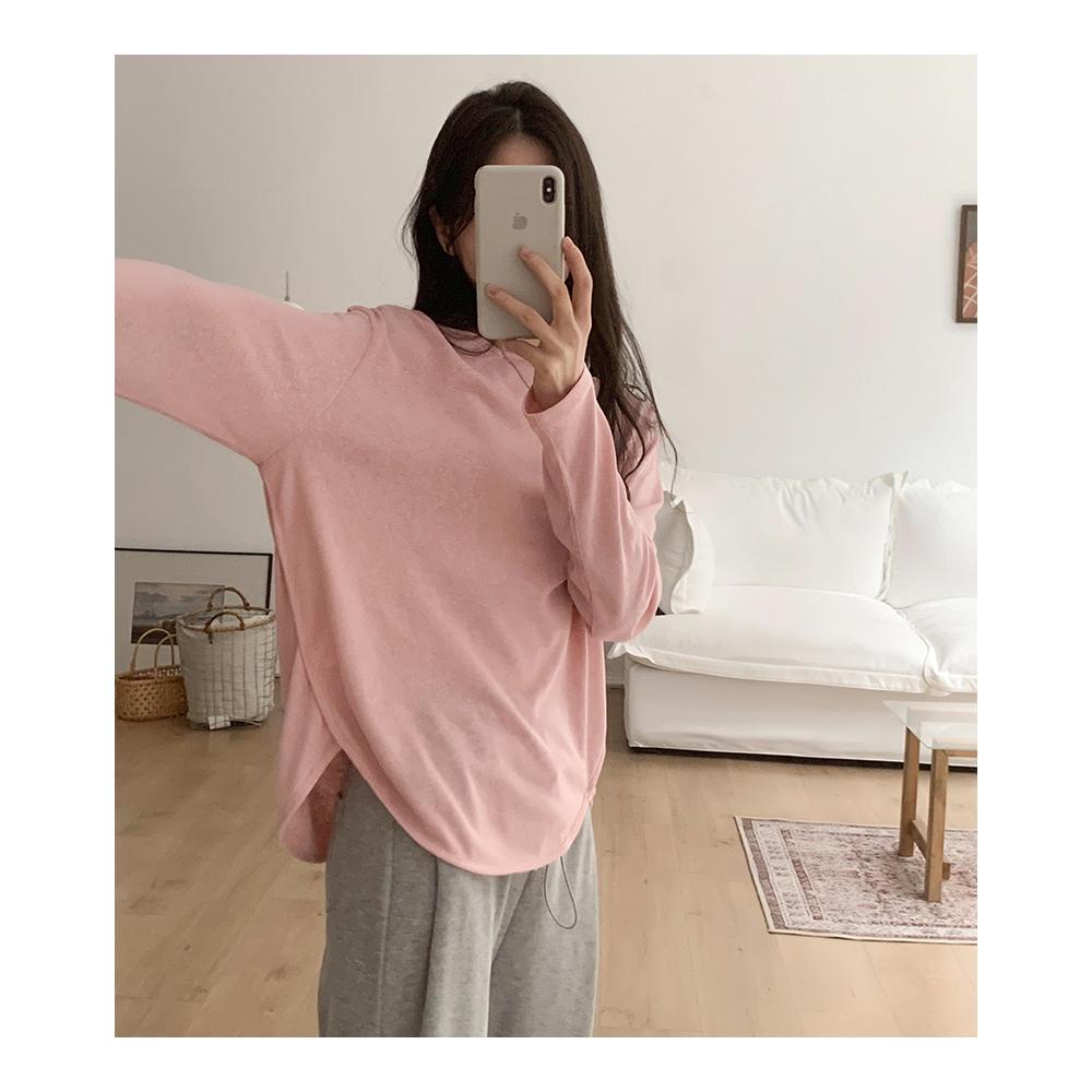 奈看服飾/新品 超適合夏天清爽薄料竹節棉T恤 多色短袖/長袖 短袖t恤 上衣-細節圖8