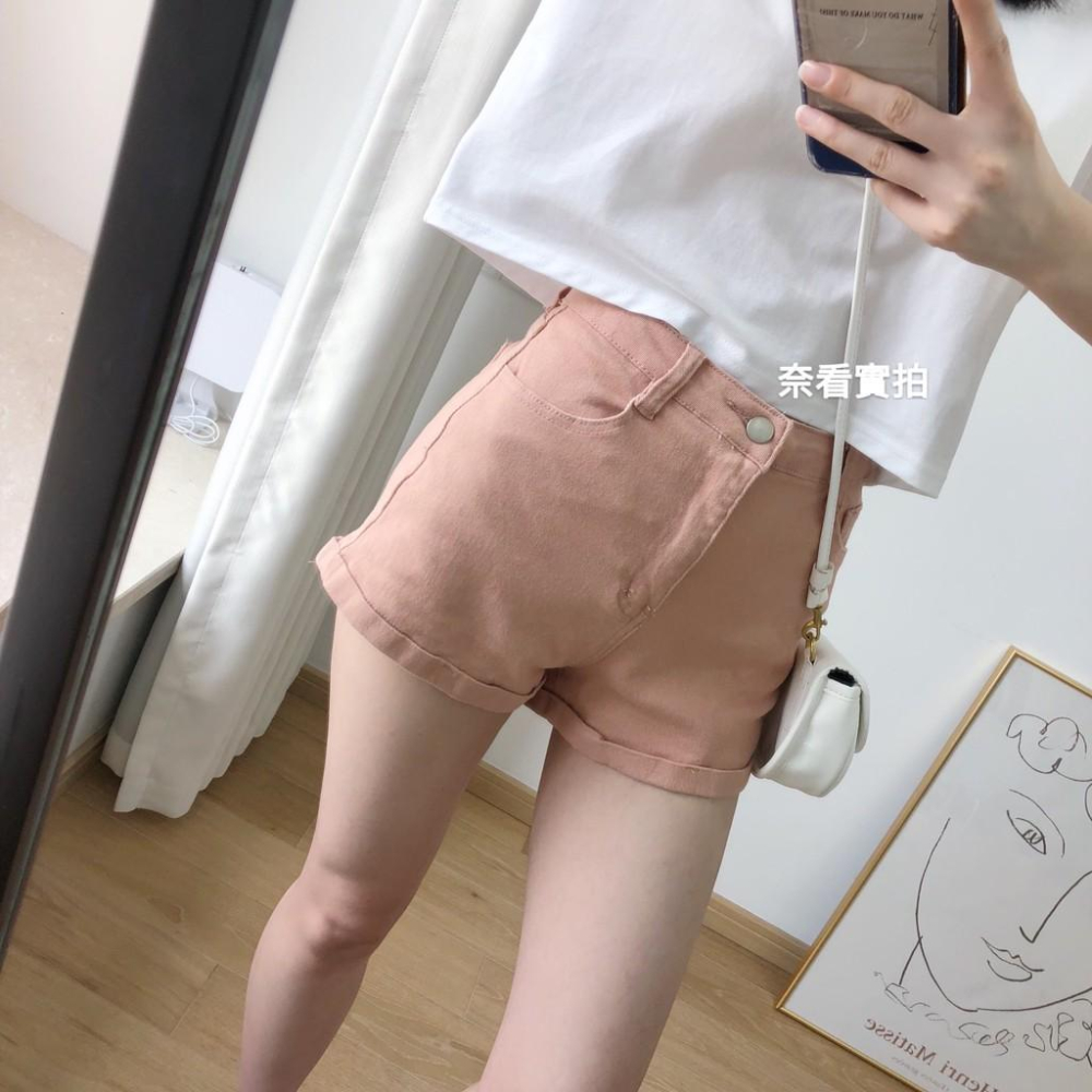 奈看服飾/灰有貨了﹣3k顯瘦感/獨特太空灰~彈力十足有在認真幫你顯瘦的A字🔥熱褲🔥-細節圖2