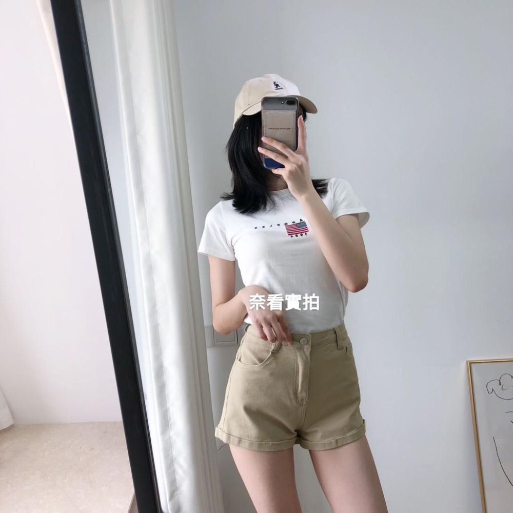 奈看服飾/灰有貨了﹣3k顯瘦感/獨特太空灰~彈力十足有在認真幫你顯瘦的A字🔥熱褲🔥-細節圖4