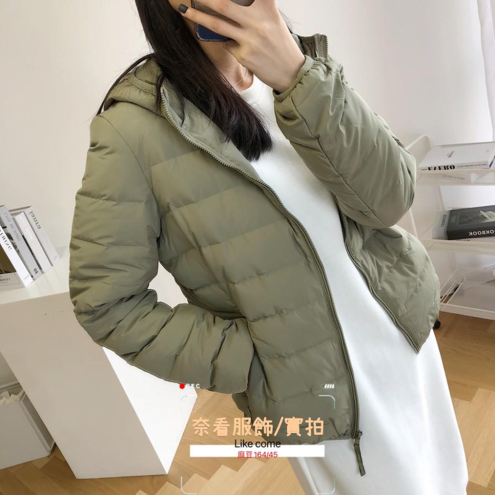 奈看實拍/ 跑毛包退貨 澎鬆度2.0保暖再升級 90絨規格連帽羽絨外套 三色可選-細節圖3