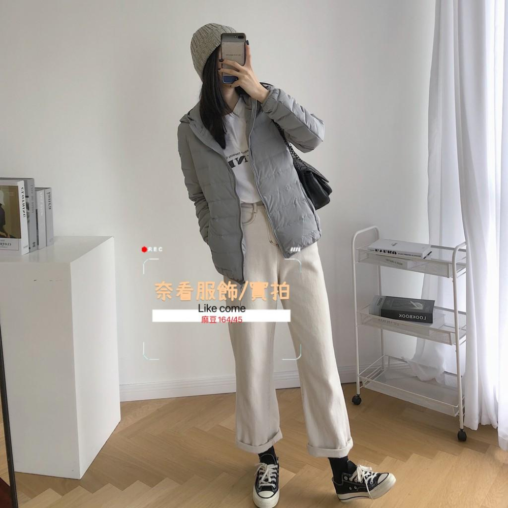 奈看實拍/ 跑毛包退貨 澎鬆度2.0保暖再升級 90絨規格連帽羽絨外套 三色可選-細節圖9