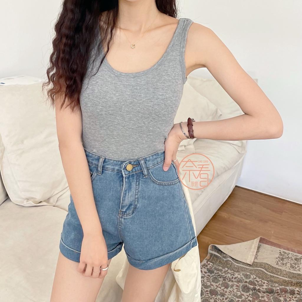 奈看服飾/~夏日心機單品,厚杯超遮副乳!自帶胸墊顯胸形外穿寬肩背心 多色可選-細節圖5