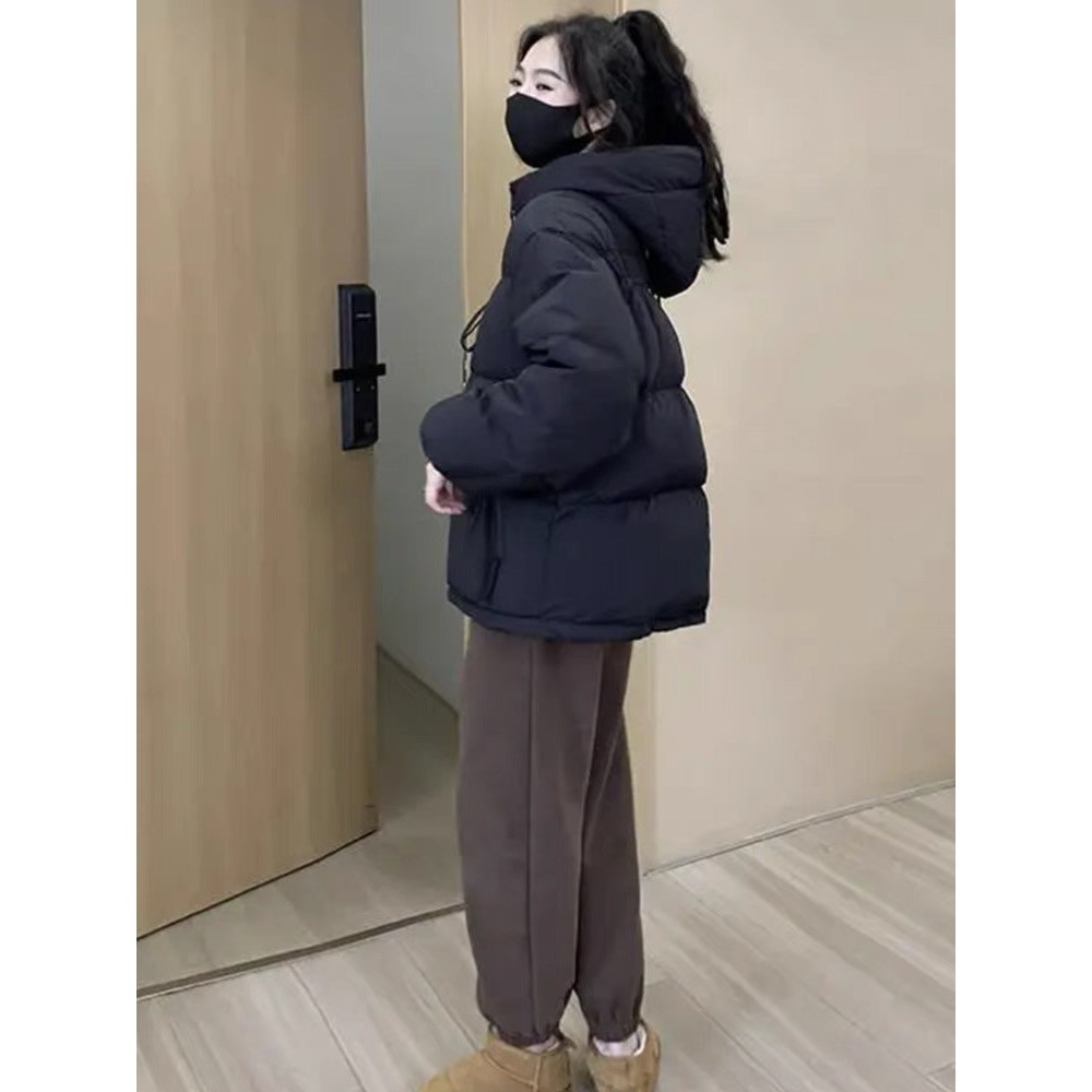 〖奈看服飾〗秋冬 時尚輕薄 拉鍊連帽麵包羽絨服-細節圖4