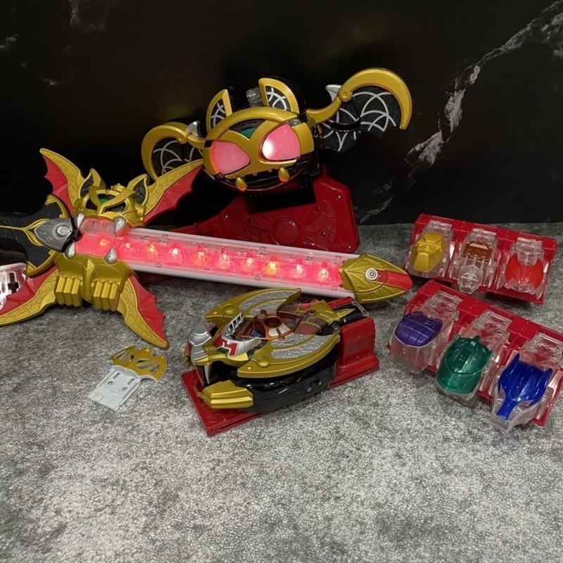 🍊不髒媽 假面騎士kiva 月騎 DX Ikusa 手環 魔皇劍 二手 哨子 吸血鬼 蝙蝠🦇 發光 杉田智和 IXA-細節圖8