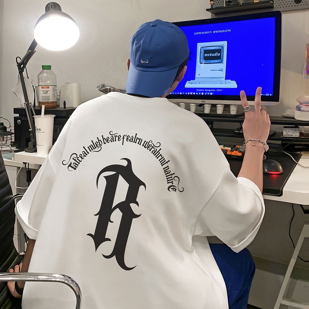 100%純棉短袖男女T-細節圖4