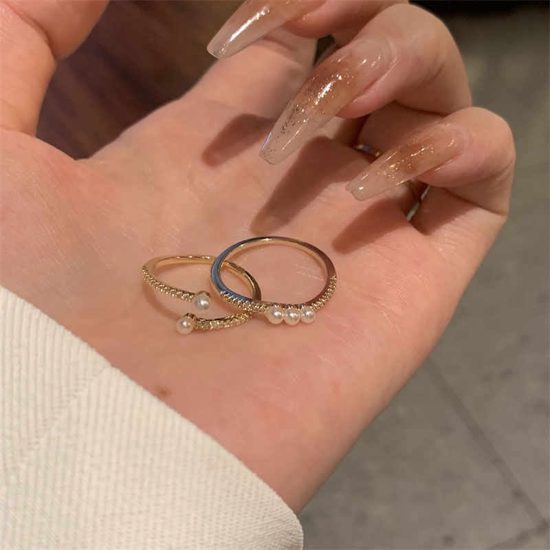 珍珠戒指三件套-細節圖5