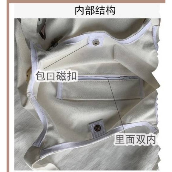 滿版彩色狗狗帆布包-細節圖5