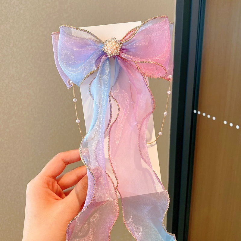 蝴蝶結公主髮帶 兒童髮帶 女童髮帶 漸變蝴蝶結公主長髮帶-仙女三件組 公主髮帶 長髮帶 蝴蝶結髮帶 兒童髮飾 女童髮飾-規格圖9