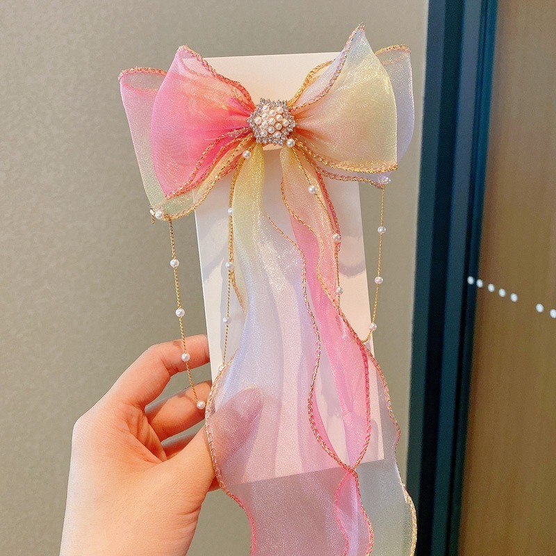 蝴蝶結公主髮帶 兒童髮帶 女童髮帶 漸變蝴蝶結公主長髮帶-仙女三件組 公主髮帶 長髮帶 蝴蝶結髮帶 兒童髮飾 女童髮飾-規格圖9