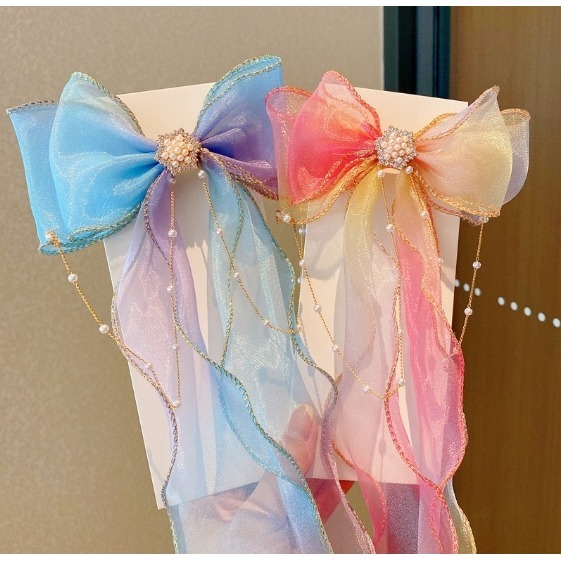 蝴蝶結公主髮帶 兒童髮帶 女童髮帶 漸變蝴蝶結公主長髮帶-仙女三件組 公主髮帶 長髮帶 蝴蝶結髮帶 兒童髮飾 女童髮飾-規格圖9