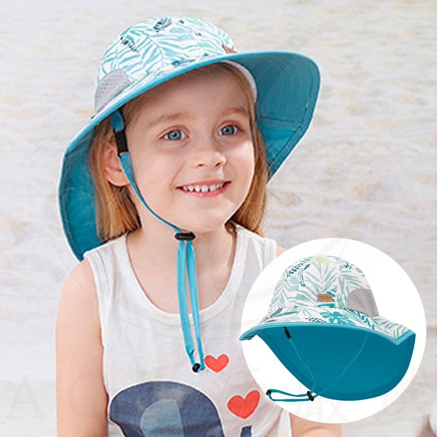 【超透氣網眼不悶熱】兒童防曬帽 防曬帽 兒童遮陽帽 兒童防曬帽-藍鯊魚-漁夫款 兒童漁夫帽 幼兒遮陽帽 兒童帽子夏天-規格圖9