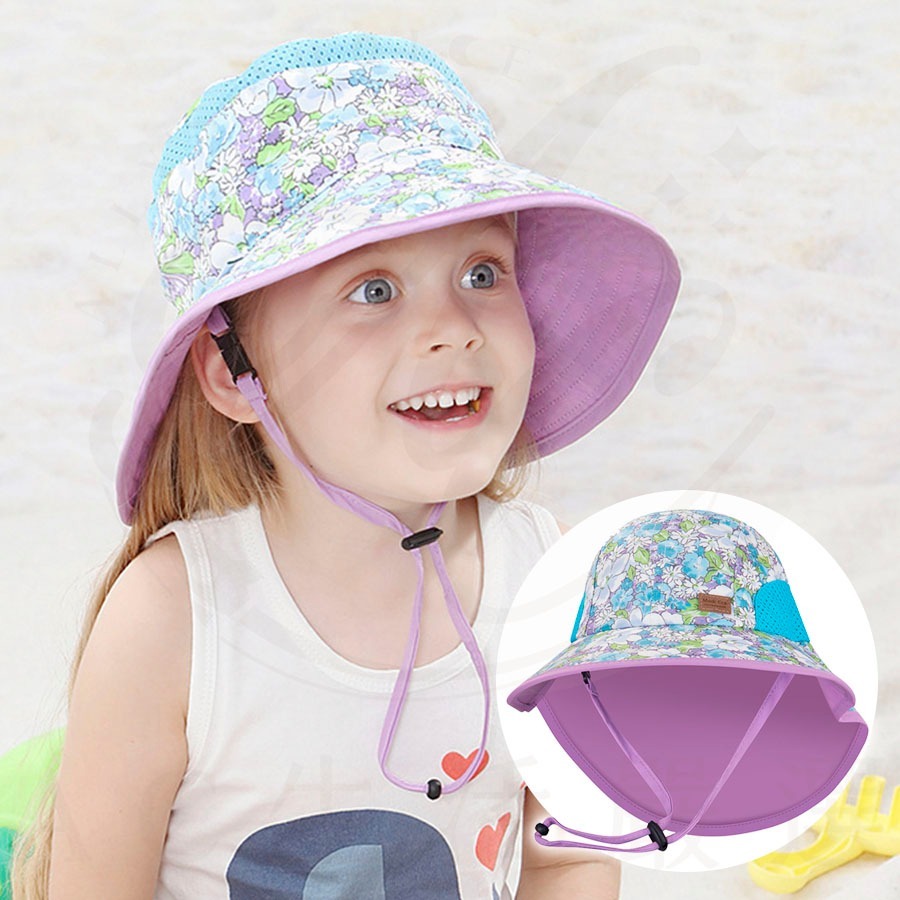 【超透氣網眼不悶熱】兒童防曬帽 防曬帽 兒童遮陽帽 兒童防曬帽-藍鯊魚-漁夫款 兒童漁夫帽 幼兒遮陽帽 兒童帽子夏天-規格圖9