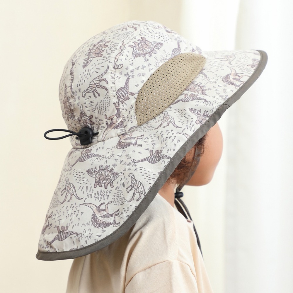 【超透氣網眼不悶熱】兒童防曬帽 防曬帽 兒童遮陽帽 兒童防曬帽-藍鯊魚-漁夫款 兒童漁夫帽 幼兒遮陽帽 兒童帽子夏天-規格圖9