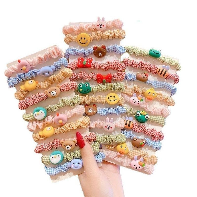 可愛女童髮圈 髮圈 兒童髮圈 大腸髮圈-草莓10件組 兒童髮圈不咬髮 小髮圈 幼兒髮圈 不咬髮髮圈 大腸圈 拇指圈-細節圖2