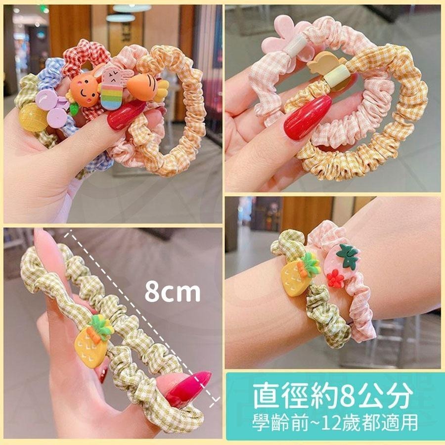 可愛女童髮圈 髮圈 兒童髮圈 大腸髮圈-草莓10件組 兒童髮圈不咬髮 小髮圈 幼兒髮圈 不咬髮髮圈 大腸圈 拇指圈-細節圖6