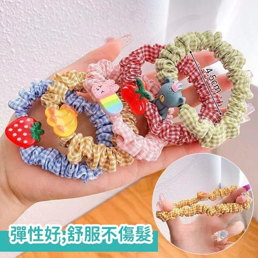 可愛女童髮圈 髮圈 兒童髮圈 大腸髮圈-草莓10件組 兒童髮圈不咬髮 小髮圈 幼兒髮圈 不咬髮髮圈 大腸圈 拇指圈-細節圖8