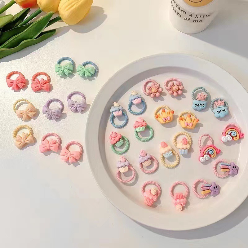 可愛女童髮圈 髮圈 兒童髮圈 大腸髮圈-草莓10件組 兒童髮圈不咬髮 小髮圈 幼兒髮圈 不咬髮髮圈 大腸圈 拇指圈-規格圖9