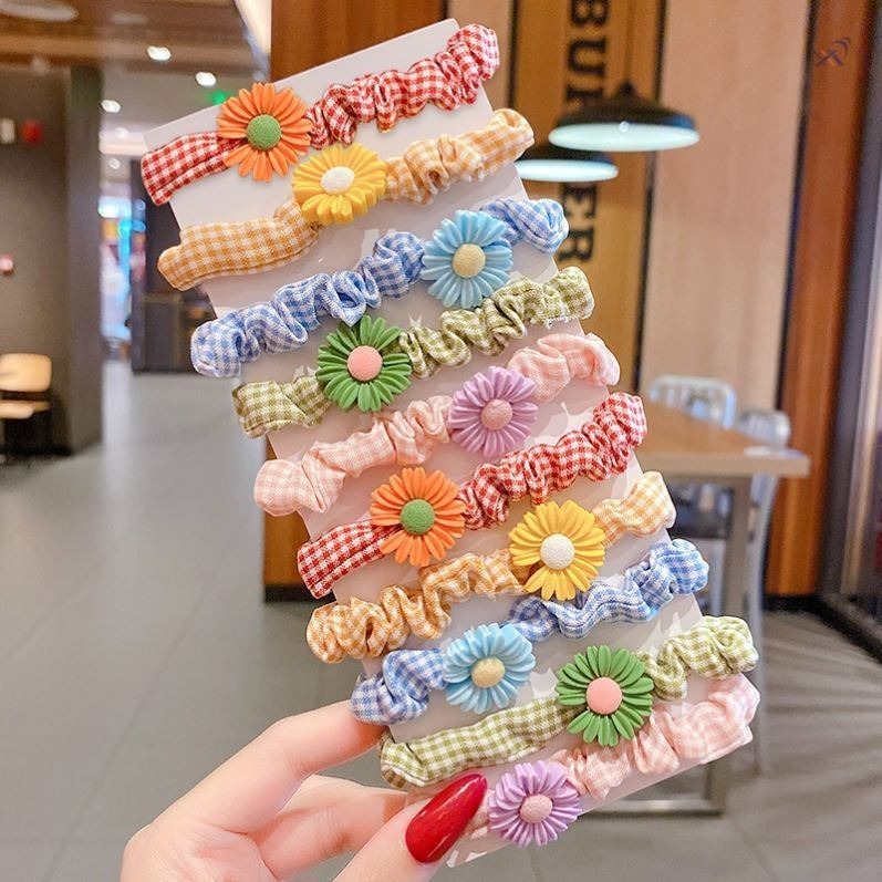 可愛女童髮圈 髮圈 兒童髮圈 大腸髮圈-草莓10件組 兒童髮圈不咬髮 小髮圈 幼兒髮圈 不咬髮髮圈 大腸圈 拇指圈-規格圖9