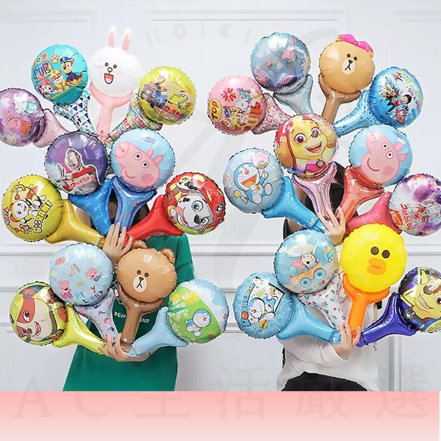 【贈打氣筒】手拿氣球 氣球 手持氣球 手腕氣球 寶可夢氣球 造型氣球 佩佩豬 卡通氣球 氣球棒 汪汪隊 庫洛米-細節圖5