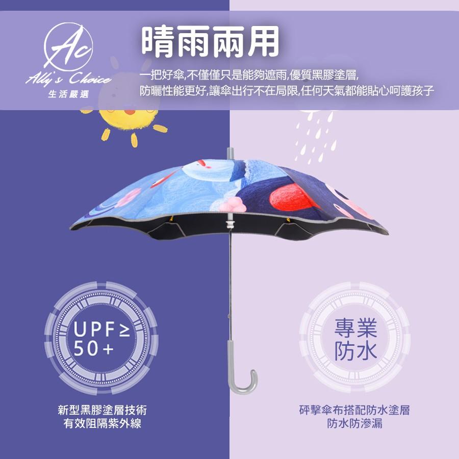 【圓角防戳輕量】兒童雨傘 兒童傘 圓角雨傘 小朋友雨傘 圓角直傘-獨角獸 雨傘 圓角傘 兒童直傘 兒童折疊傘 反光條-細節圖8