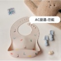 【加厚立體大開口】防水圍兜 矽膠圍兜 吃飯圍兜 圍兜 圍兜兜吃飯 寶寶圍兜-熊熊 副食品【不含BPA】【AC生活嚴選】-規格圖9