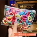 兒童髮圈 髮圈 兒童橡皮筋不咬髮 兒童髮圈罐裝300個-竹節紋奶油三色 小髮圈 幼兒髮圈 不咬髮髮圈 兒童橡皮筋 拇指圈-規格圖9