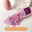 兒童髮圈 髮圈 兒童橡皮筋不咬髮 兒童髮圈罐裝300個-竹節紋奶油三色 小髮圈 幼兒髮圈 不咬髮髮圈 兒童橡皮筋 拇指圈-規格圖9