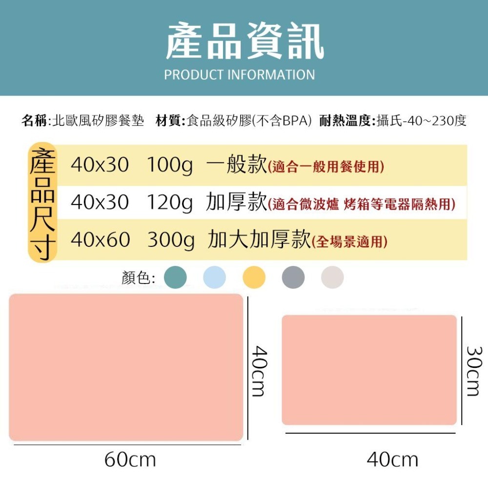 【SGS食品級原料】矽膠餐墊 餐墊 矽膠隔熱墊 矽膠餐墊-米灰加厚120g 隔熱餐墊 防水餐墊 矽膠桌墊 隔熱餐桌墊-細節圖5