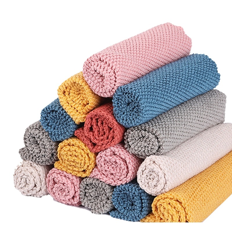 【㊣台灣出貨㊣】超細纖維抹布 廚房抹布 抹布 洗碗布 擦車布 吸水抹布 洗車布 純棉抹布 韓國抹布【AC生活嚴選】-細節圖5