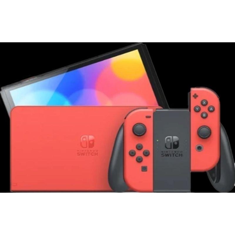 💙好玩電玩💙 限時下殺 瑪利歐亮麗紅oled主機 瑪利歐 亮麗紅 台灣公司貨 Switch NS-細節圖4