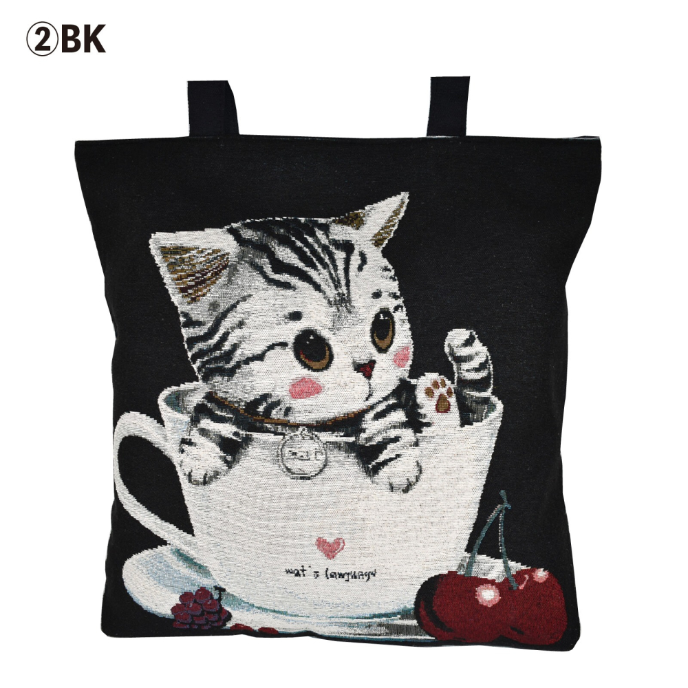日本可愛貓咪手提布包 外出包 行李包 行李袋 包包 側肩背包 購物袋 手提包 出國旅行旅遊郊遊餐聚上班上學學生皆可使用-細節圖9