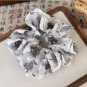 大腸髮圈【古典墨染髮圈】黑髮圈 造型髮圈 不傷髮髮圈 白色髮圈 復古髮圈 彈性髮圈 綁髮圈 髮束髮圈 文青小物 氣質髮飾-規格圖7