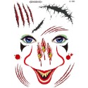 萬聖節【臉部傷口紋身貼紙】恐怖紋身貼紙 表演道具 傷痕紋身貼 流血紋身貼紙 眼珠紋身貼紙 抓痕 流血紋身貼紙 微刺青貼紙-規格圖8
