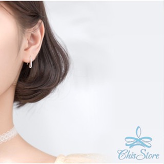 純銀耳環【細流水滴】韓國耳環 水滴耳環 U型耳環 耳掛耳環 女 純銀耳掛 粗細耳環 氣質 黑色耳環 整體純銀 抗過敏耳環-細節圖2