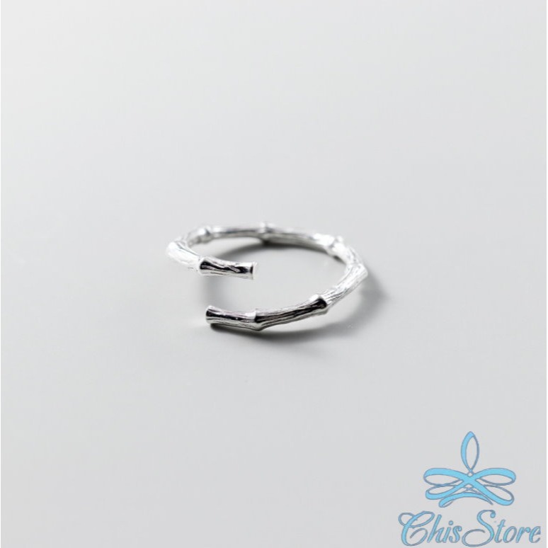 【竹節戒指】韓國戒指 純銀 925 戒指 麻花戒指 波浪戒指 幾何戒指 開口戒指 女生戒指 純銀尾戒 關節戒指 極簡戒指-細節圖4