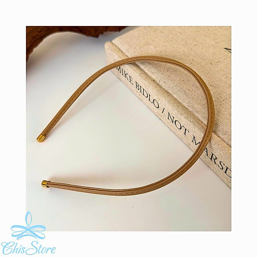 CHISSTORE【細髮箍】韓國 皮革髮箍 純色髮箍 霧面髮箍 復古 氣質 洗臉髮箍 百搭極細款 兒童 可愛髮箍 髮飾-細節圖7