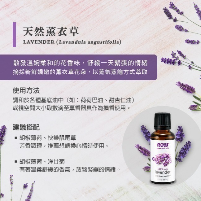 now 薰衣草精油 (30mL) Lavender Oil-細節圖3