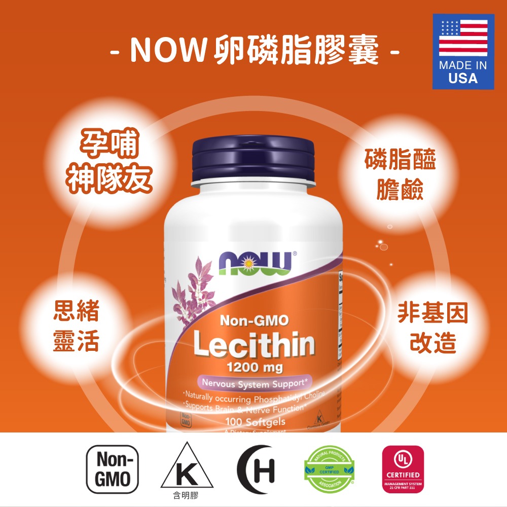 now 卵磷脂膠囊2瓶組(100顆/瓶)-細節圖3