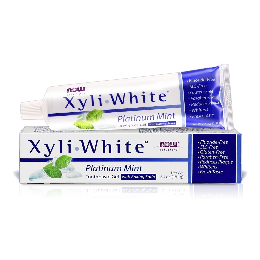 [即期品] now 白金薄荷牙膏 (181g) Platinum Mint Toothpaste Gel-細節圖2