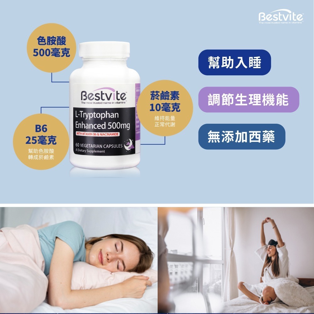 【美國Bestvite】必賜力色胺酸加強膠囊-細節圖3