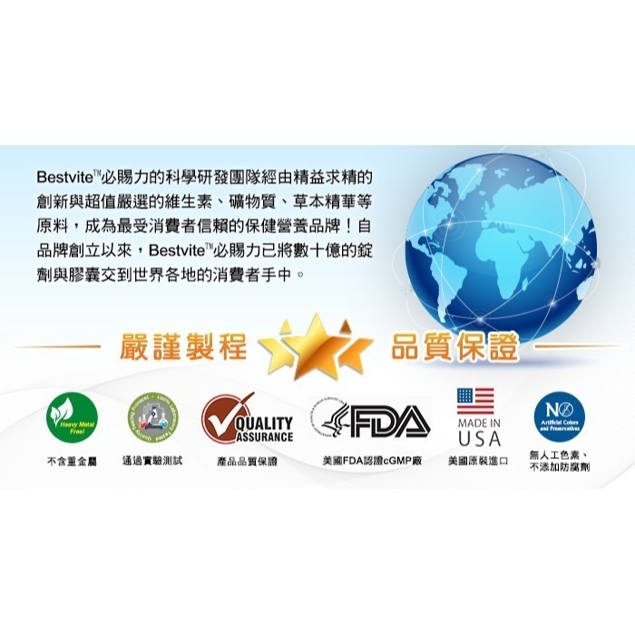 【Bestvite】必賜力維生素C1000膠囊4瓶組(120顆/瓶)-細節圖8
