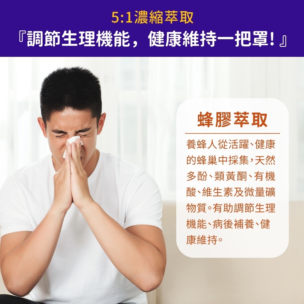 [買1送1] now 蜂膠萃取膠囊1瓶(90顆) 濃縮蜂膠萃取400mg/5:1濃縮/病後補養/調整體質-細節圖4