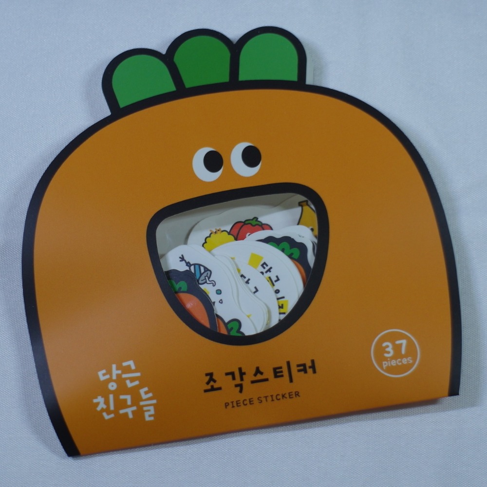 【CARROT FRIENDS】당근 친구들 迷你貼紙組 (共2款)-規格圖1