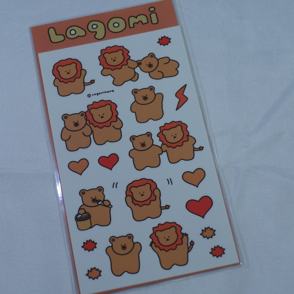 【LAGOMI HOME】라고미네집 貼紙 (共8款)-規格圖2